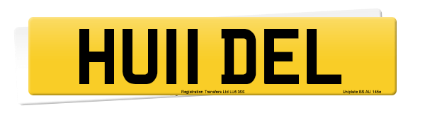 Registration number HU11 DEL